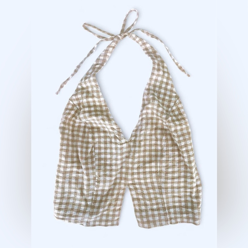 ABERCROMBIE Checkered Halter Top